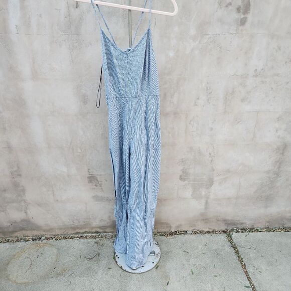 Lucky brand wide leg linen blend jumpsuit - Picture 1 of 8